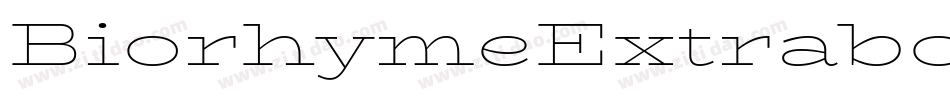BiorhymeExtrabold-Bryw字体转换