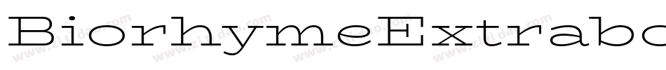 BiorhymeExtrabold-Bryw字体转换