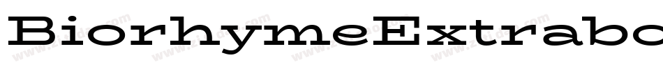 BiorhymeExtrabold-Bryw字体转换