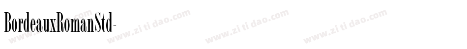 BordeauxRomanStd字体转换