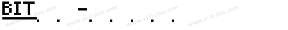 bit字体字体转换