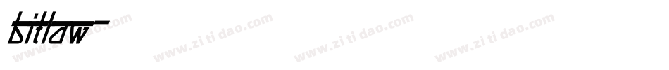 bitlow字体转换