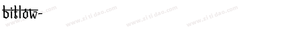 bitlow字体转换