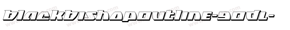 BlackBishopOutline-9ODL字体转换