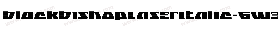 BlackBishopLaserItalic-6W3D字体转换