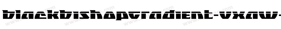 BlackBishopGradient-VXaw字体转换