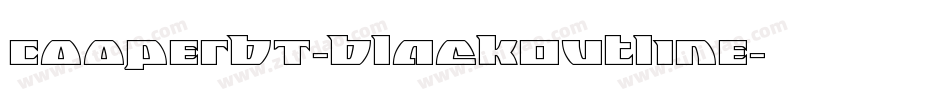 CooperBT-BlackOutline字体转换
