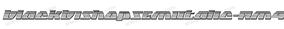BlackBishopSemiItalic-Rm4W字体转换 BlackBishopSemiItalic-Rm4W字体转换