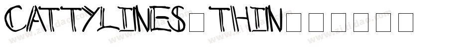 CattyLines-Thin字体转换
