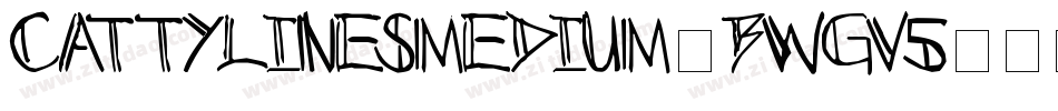 CattylinesMedium-BWGv5字体转换