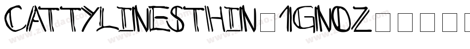 Cattylinesthin-1GnOZ字体转换