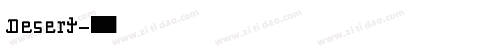 Desert字体转换