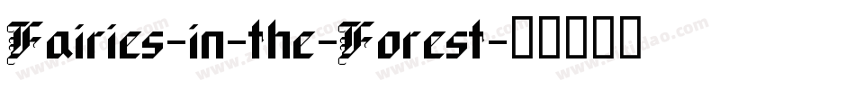 Fairies-in-the-Forest字体转换