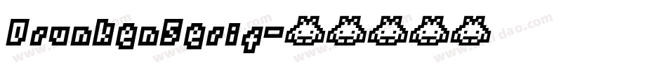 DrunkenSerif字体转换