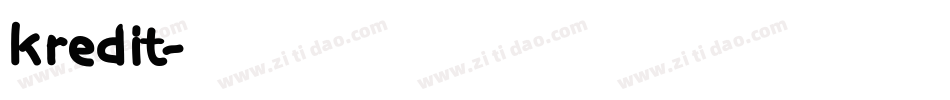 kredit字体转换