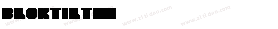bloktilt字体转换