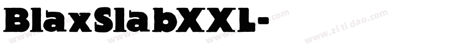 BlaxSlabXXL字体转换