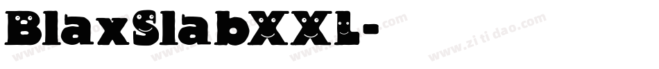 BlaxSlabXXL字体转换