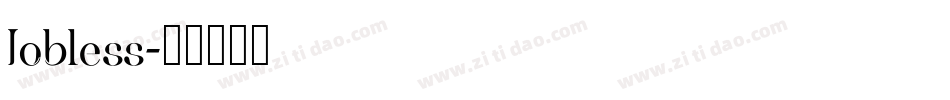 Jobless字体转换