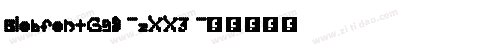 BlobfontG98-zXX3字体转换