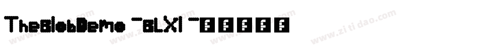 TheBlobDemo-BLXl字体转换
