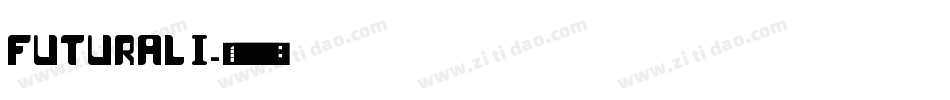 FUTURALI字体转换