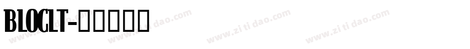 BLOCLT字体转换