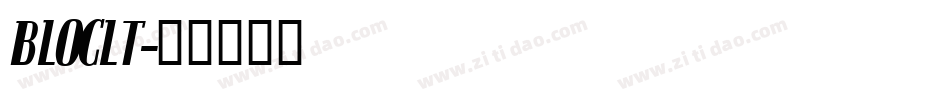 BLOCLT字体转换