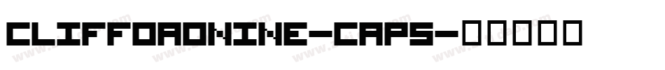 CliffordNine-Caps字体转换