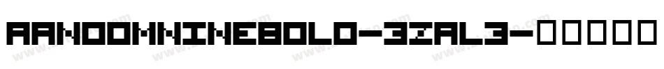 RandomNineBold-3zaL3字体转换
