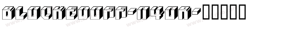 BlockedOff-n4OR字体转换