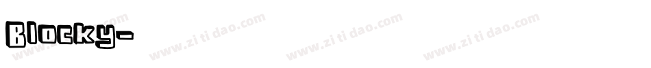 Blocky字体转换