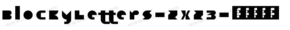BlockyLetters-zxz3字体转换