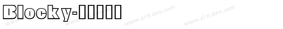 Blocky字体转换