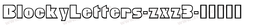 BlockyLetters-zxz3字体转换
