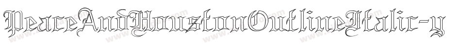 PeaceAndHoustonOutlineItalic-yww9d字体转换 PeaceAndHoustonOutlineItalic-yww9d字体转换
