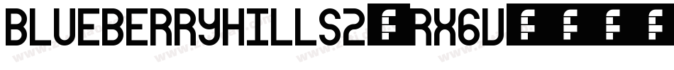 BlueberryHills2-Rx6V字体转换