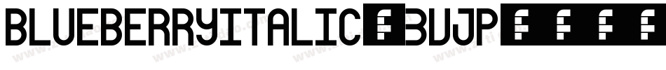 BlueberryItalic-3Vjp字体转换