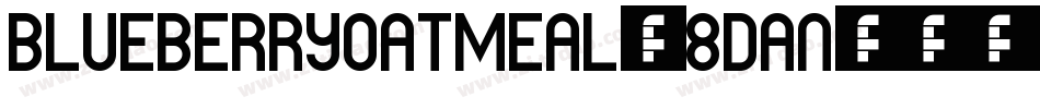 BlueberryOatmeal-8dAn字体转换