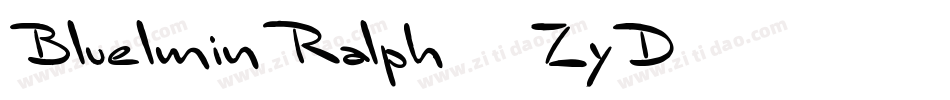 BluelminRalph-7ZyD字体转换