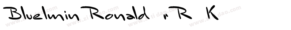 BluelminRonald-rR5K字体转换