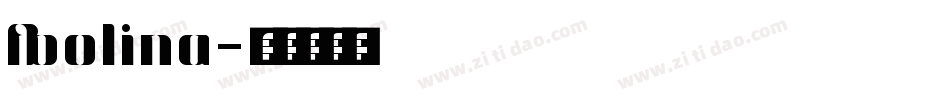 Bolina字体转换