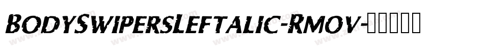 BodySwipersLeftalic-Rm0v字体转换