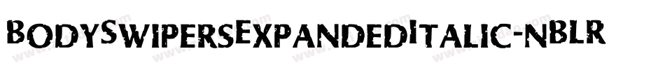 BodySwipersExpandedItalic-nBLR字体转换 BodySwipersExpandedItalic-nBLR字体转换