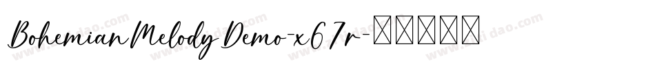BohemianMelodyDemo-x67r字体转换
