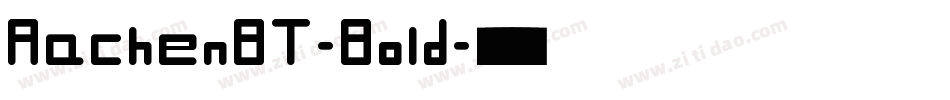 AachenBT-Bold字体转换