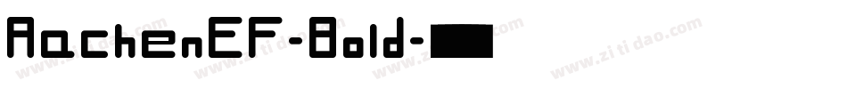 AachenEF-Bold字体转换