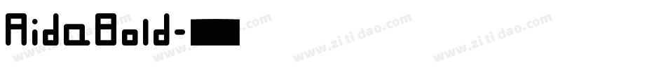 AidaBold字体转换