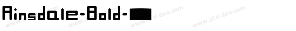 Ainsdale-Bold字体转换