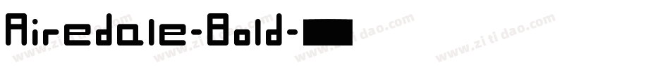 Airedale-Bold字体转换
